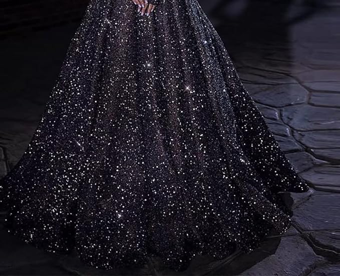 Women’s Formal Feather Off Shoulder Ball Gown A Line Sequin Size 16 - NEW - Image 2