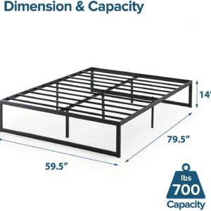 ZINUS Abel Metal Platform Bed Frame OLB-QLSP-14Q bed frame - NEW OPEN BOX