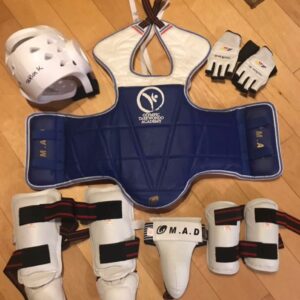 Olympic Taekwondo Academy Sparing Protective Gear - Childs Unisex - Used